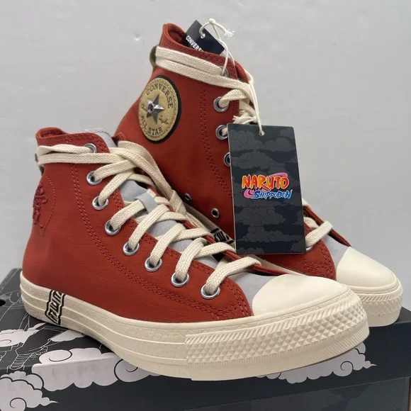 Converse Men’s A14838C NARUTO SHIPPUDEN 
CTAS HI
RITUAL RED/NATURAL IVORY Sneakr - Picture 4 of 16